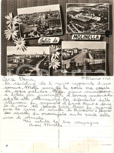 Cartolina originale da collezione 1961 MOLINELLA BO Vedutine Cartolina bambina sulle bonifiche FG NV 1