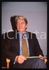 35mm vintage slide* 1990 ca ITALY Portrait of politician Massimo TEODORI (13)