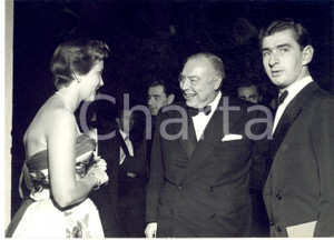 1955 ca VALDAGNO Premio MARZOTTO - Paolo MARZOTTO Guglielmo GIANNINI *Foto 18x13