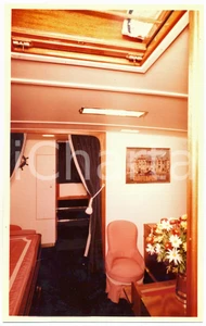 Fotografia d epoca originale 1964 GENOVA SALONE NAUTICO Cantieri navali Chiavari  Yacht PARAGGINA Interni 1