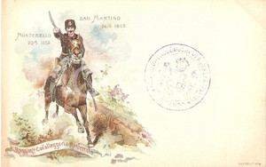 Cartolina originale da collezione 1900 ca Reggimento Cavalleggeri di MONFERRATO FP NV 1