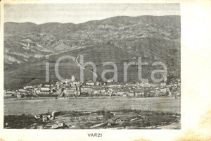 Cartolina originale da collezione 1910 ca VARZI (PV) Veduta paese e Valle STAFFORA *Cartolina postale FP NV 1