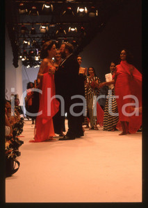 35mm vintage slide* 1990 ca MILANO? Gianfranco FERRÉ Sfilata primavera-estate 10