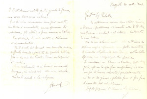 Autografo originale 1946 REGGIO EMILIA Angelo DAVOLI contro i bibliotecari sfaticati AUTOGRAFO 1