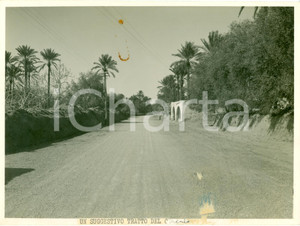 Fotografia d epoca originale 1934 TRIPOLI LIBIA La nuova strada per CIRENE Fotografia 1