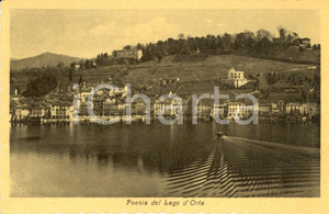 Cartolina originale da collezione 1945 ORTA SAN GIULIO NO Barca solca le acque del Lago D ORTA Cartolina FP VG 1