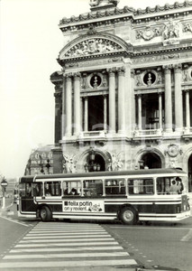 Fotografia d epoca originale 1985 ca PARIGI F OPERA BASTILLE con autobus FELIX POTIN Fotografia 1