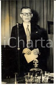 Fotografia d epoca originale 1950 ca USA American politician during a public speech Photo 12x17 cm 1