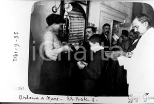 1912 ORTONA (CH) Interni delle Regie Poste * Foto cartolina RARISSIMA (2)