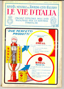 Giornale, rivista storica 1928 TOURING CLUB ITALIANO Nuovo porto di PALERMO *Anno XXXIV nÂ°4 SHELL 1