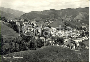 Cartolina originale da collezione 1959 MASONE GE Panorama del paese e dei dintorni Cartolina postale FG VG 1
