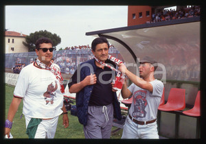 35mm vintage slide* 1991 LUCCA - CALCIO Corrado ORRICO con tifosi LUCCHESE (4)