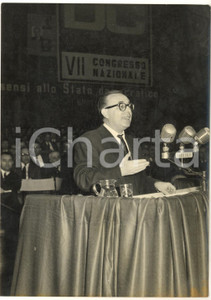 1959 FIRENZE VII Congresso DEMOCRAZIA CRISTIANA - Mariano RUMOR - Foto 13x18 cm
