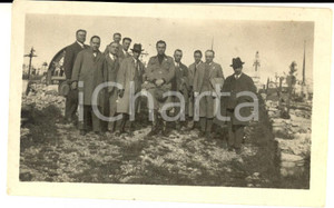 Fotografia d epoca originale 1930 ca MONTE GRAPPA ? Ex combattenti in visita Foto VINTAGE 12x7 cm 1