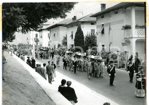 1954 LEVICO TERME (TN) Funerali marinai Battaglione SAN MARCO *Fotografia 13x18