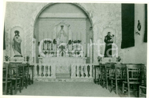 Fotografia d epoca originale 1932 AGEDABIA ETIOPIA Interno della nuova Chiesa cristiana Fotografia 1