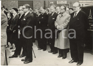 1956 CHARLEROI Tragedia di MARCINELLE - Autorità ai funerali dei minatori *Foto