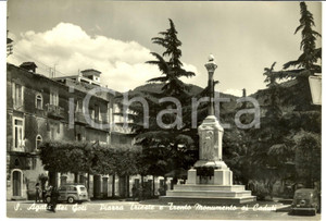Cartolina originale da collezione 1962 SANT'AGATA DEI GOTI (BN) Piazza con Monumento ai caduti *Cartolina FG VG 1
