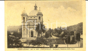 Cartolina originale da collezione 1950 FONTANELLE DI BOVES CN Santuario Madonna della Pace Cartolina FP VG 1