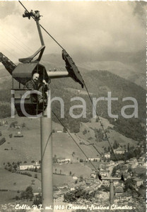 Cartolina originale da collezione 1958 COLLIO (BS) Panorama della Val Trompia - SEGGIOVIA *Cartolina animata FG VG 1