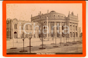 Fotografia d epoca originale 1880 ca WIEN Neues Burgtheater  Foto A. F. CZIHAK S VINTAGE 17x11 cm 1
