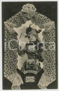 1902 LES DENTELLES Renaissance lace - Dentellière - French postcard  Cartolina postale d'epoca, viaggiata.CONDIZIONI: GFORMATO: FP    originale e autentica 1