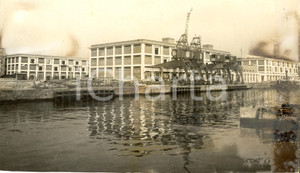Fotografia d'epoca originale 1936 NAPOLI I nuovi magazzini generali al Pontile V.E. 1
