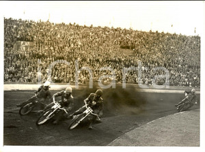 Fotografia d'epoca originale 1954 VARSAVIA Motociclismo Vittorie POLONIA 17^ corsa 1