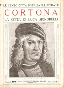 Giornale, rivista storica 1927 CENTO CITTA  D ITALIA  CORTONA Fascicolo 109 Rivista SONZOGNO 1