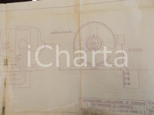 Stampa, bozzetto originale 1940 USUMBURA BURUNDI Ditta FERRUZZI & C. Centrale   Livellatore di tensione 1