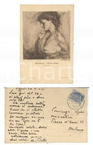 Autografo originale 1922 VIGGIU  VA Pittore Antonio PIATTI lavora per famiglia MONCALIERI AUTOGRAFO 1