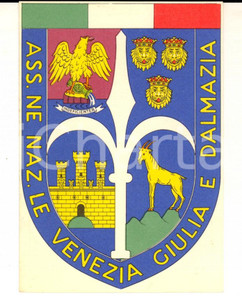 Oggetto da collezione cartaceo 1965 Associazione Nazionale VENEZIA GIULIA E DALMAZIA *Tessera 8x11 cm 1