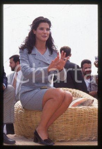 Sandra BULLOCK - CANNES Festival American actress 1996 * 35 mm vintage slide 24