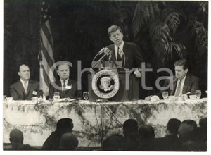 1961 USA - ASNE President John FITZGERALD KENNEDY speaks on the cuban situation