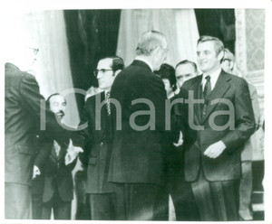 Fotografia d epoca originale 1977 LISBONA Vicepresidente Walter MONDALE Antonio RAMALHO EANES Fotografia 1