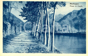 Cartolina originale da collezione 1930 ca MORBEGNO (SO) Veduta del ponte di GANDA sull'ADDA *Cartolina FP NV 1