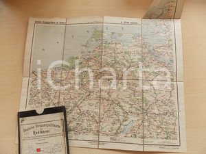 Mappa, planimetria storica 1910 ca Deutsche Strassenprofilkarte fur Radfahrer  STRALSUND n° 5  37x30 cm 1 Mappa, planimetria storica 1910 ca Deutsche Strassenprofilkarte fur Radfahrer  STRALSUND n° 5  37x30 cm 1