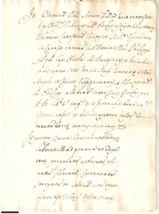 Documento originale, autentico 1737 SANT ORFETO PG Terre del conte Filippo BARIGIANI 1