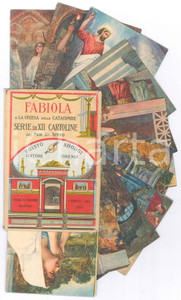 Cartolina originale da collezione 1910 ca FABIOLA o La chiesa delle Catacombe  Serie XII cartoline Ed. SBORGI 1