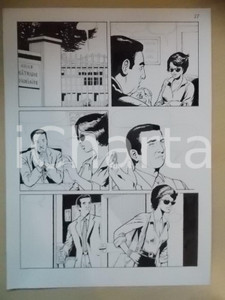 Opera d’arte autentica 2001 L AUTRE Luciano BERNASCONI Colloquio di lavoro Tavola originale LUBE 1