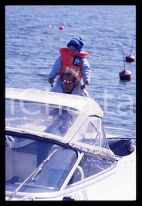 35mm vintage slide* 1990 ca SVEZIA - COSTUME Vitas GERULAITIS e Robin BORG