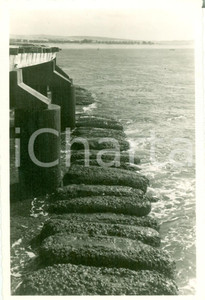 Fotografia d epoca originale 1930 ca MOGADISCIO SOMALIA Lavori consolidamento diga FOTOGRAFIA 1