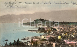 Cartolina originale da collezione 1927 VERBANIA INTRA Lago MAGGIORE Panorama da nord Cartolina FP VG 1