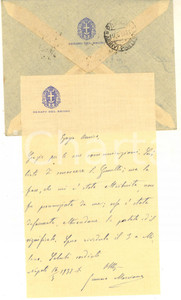 Autografo originale 1932 NAPOLI Lettera sen. Gennaro MARCIANO su frase travisata  Autografo 1