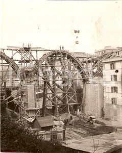 Fotografia d epoca originale 1933 Genova Camionale A7  Viadotto Via Bersaglio Foto 1