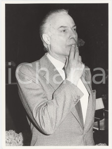 Fotografia d epoca originale 1985 ca PARTITO SOCIALISTA Lelio LAGORIO Politico PSI Foto 18x24 cm 1