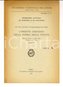 Libro, pubblicazione d epoca 1964 ROMA Enrica FOLLIERI Santi occidentali nell innografia bizantina 20 pp. 1