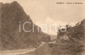 Cartolina originale da collezione 1925 ca BOBBIO PC Orrido di BARBERINO Cartolina ANIMATA FP NV 1