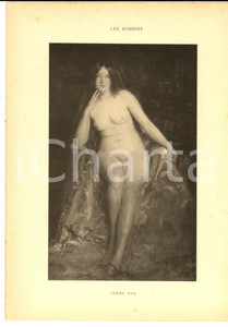 Stampa, bozzetto originale 1920 ca ARTE LÃ©e ROBBINS Femme nue Stampa 29x21 cm 1
