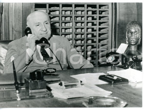 1964 BOLOGNA CALCIO Presidente Renato DALL'ARA nel suo ufficio *Foto 18x13 cm